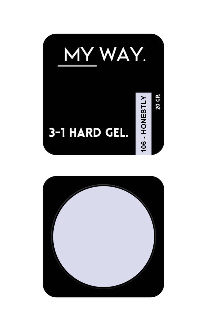 3-1 HARD GEL 106 HONESTLY 20ML