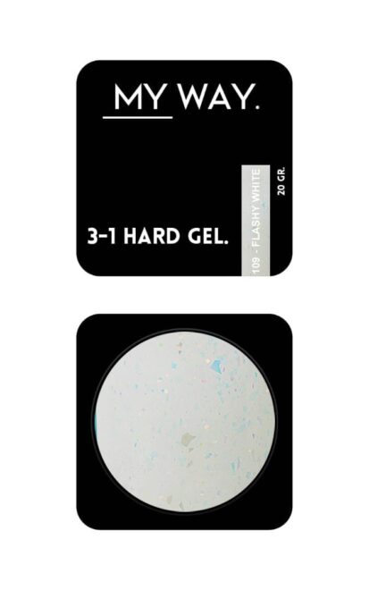 3-1 HARD GEL 109 FLASHY WHITE 20ML