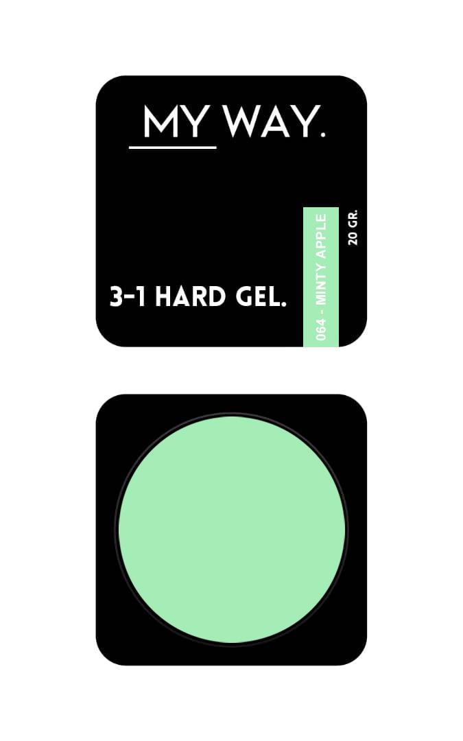 3-1 HARD GEL #064 MINTY APPLE 20 ML