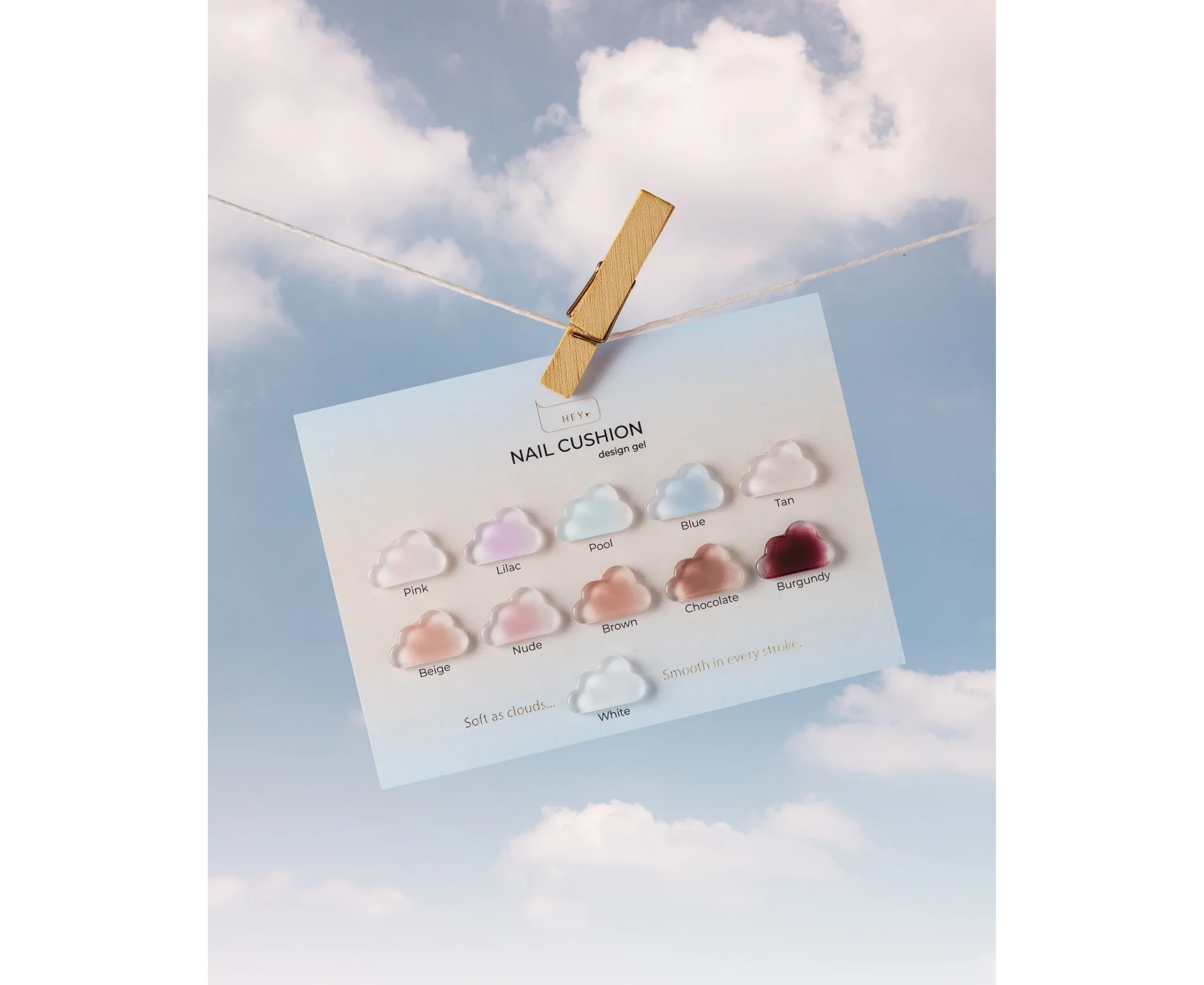 HEYLOVE Nail Cushion Set BROWN, 6 Stuks - Afbeelding 4