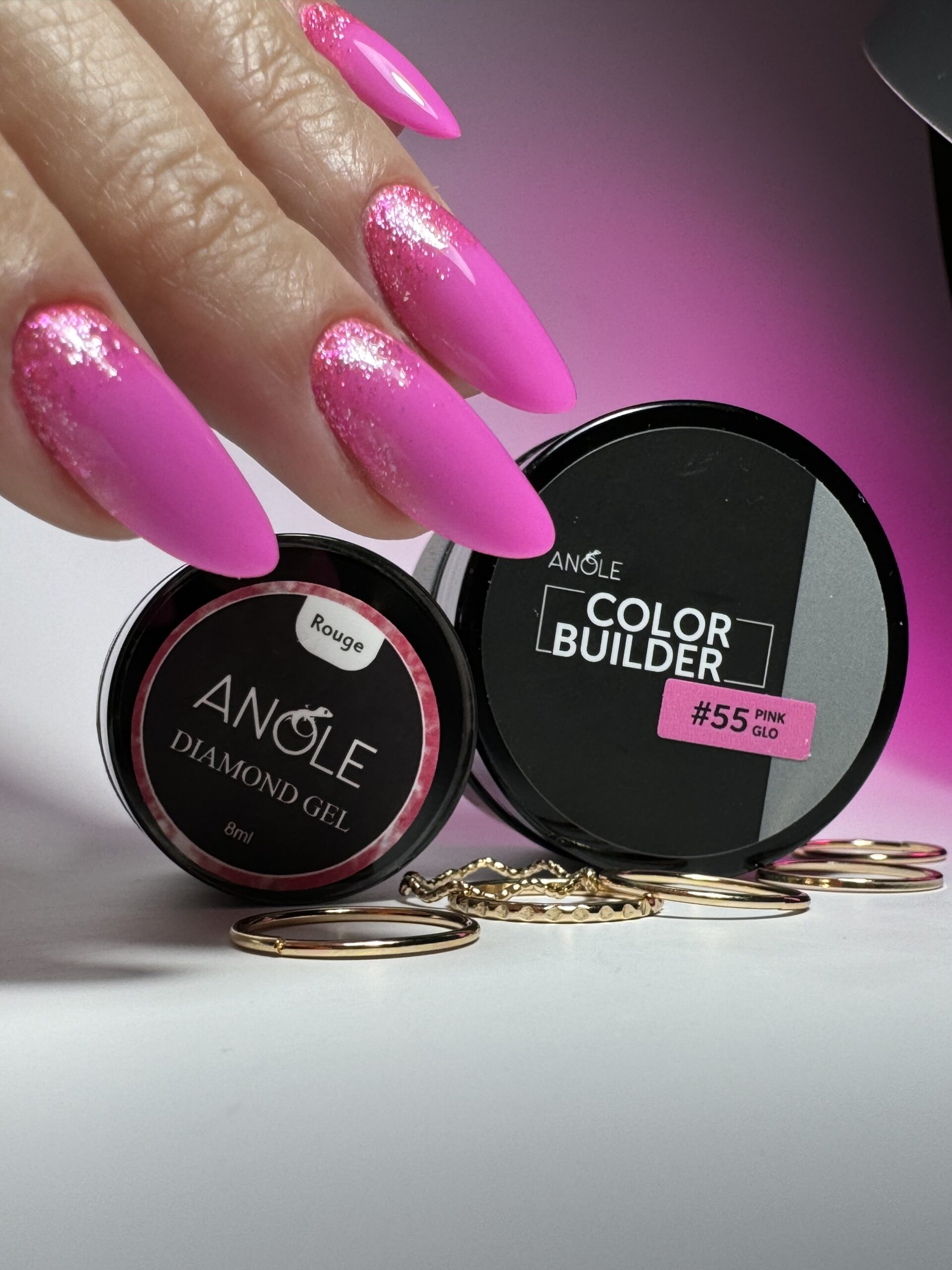 Buildergel 55 Pink Glo - Afbeelding 2