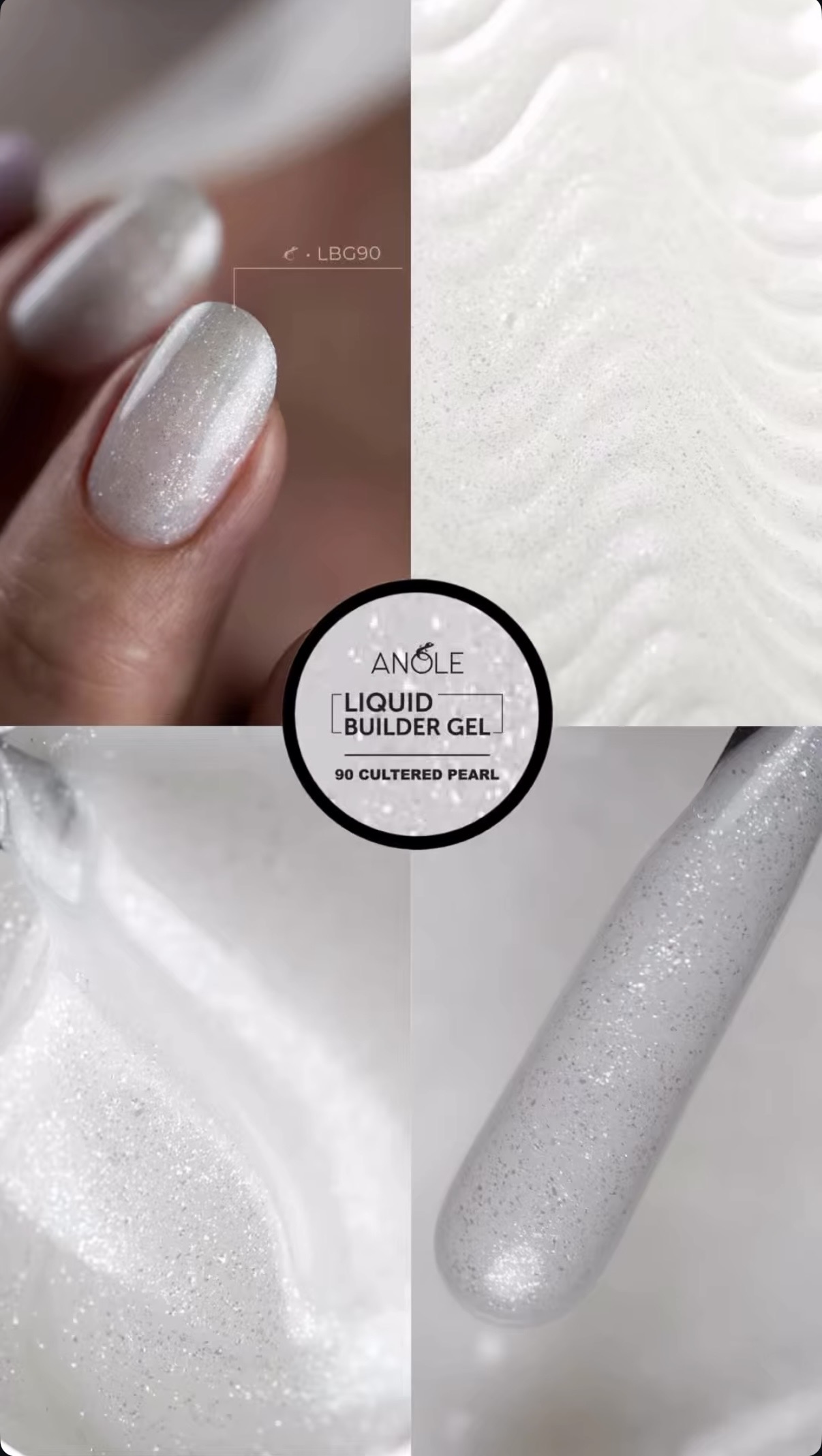 Liquid Builder Gel 90 Cultured Pearl | ANOLE - Afbeelding 2