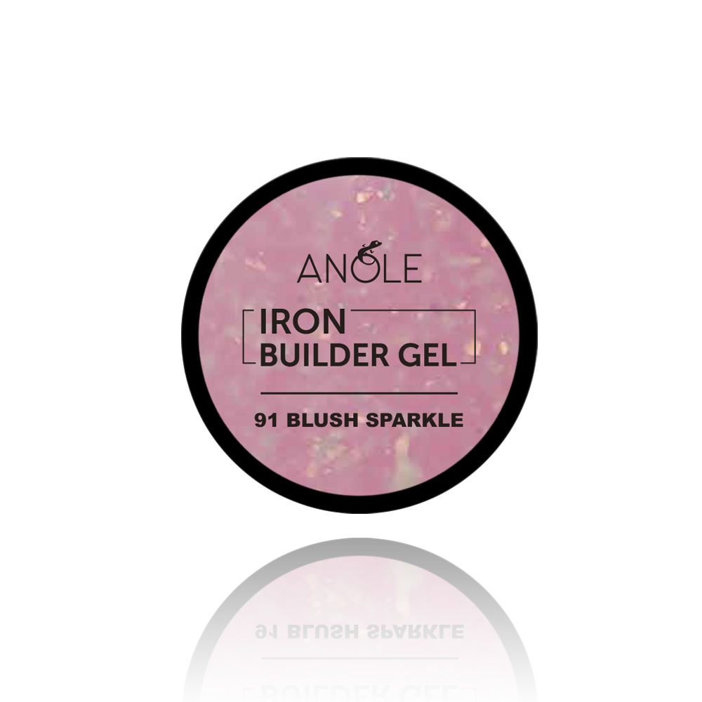Iron Builder Gel 91 Blush Sparkle | ANOLE