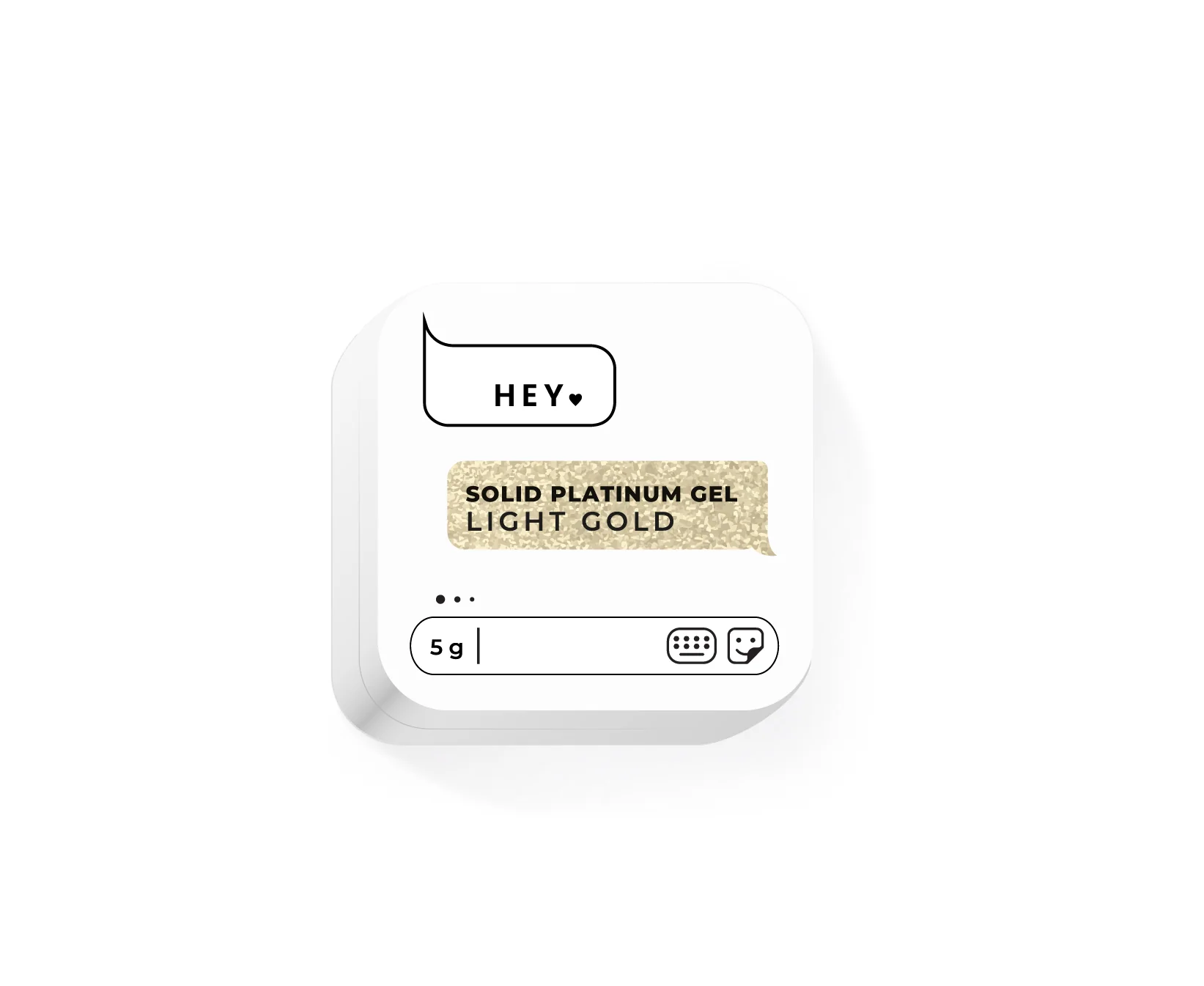 HEYLOVE Solid Platinum Gel LIGHT GOLD, 5g