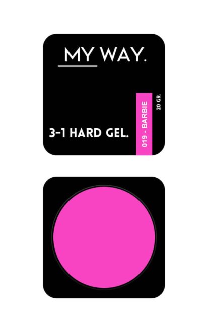 3-1 HARD GEL #019 BARBIE 20ML