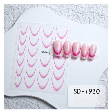 Sticker Smile Line roze