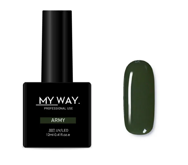 MY WAY Gelpolish 007 - ARMY 12ML.
