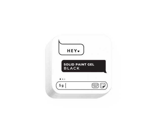 HeyLove Solid Paint Gel BLACK, 5g