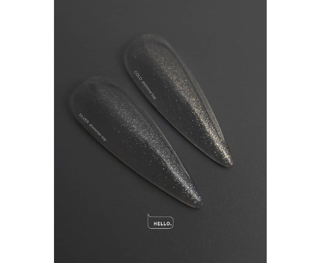 HeyLove Top Coat GOLD SHIMMER, 15ml - Afbeelding 2
